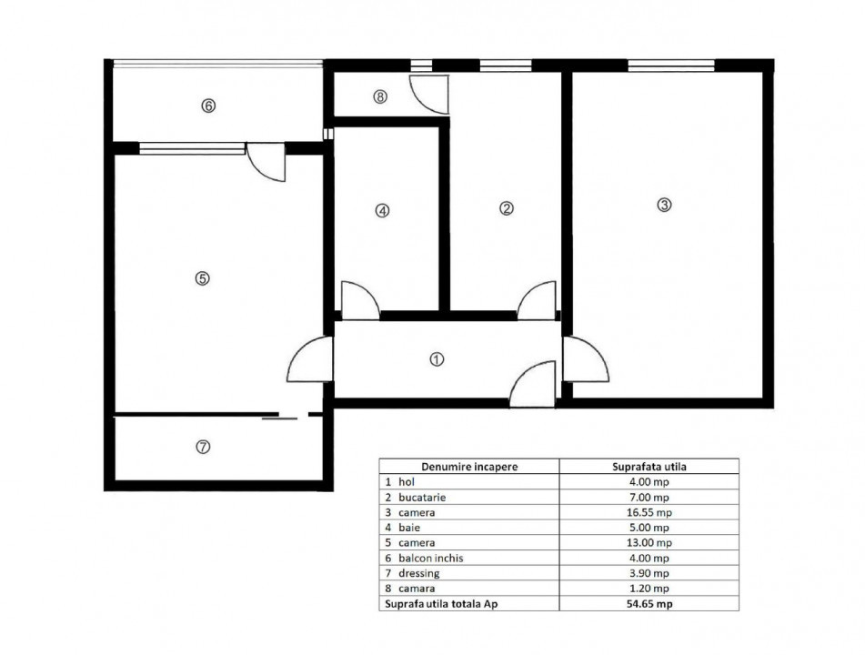 Apartament 2 camere , situat în zona Astra.