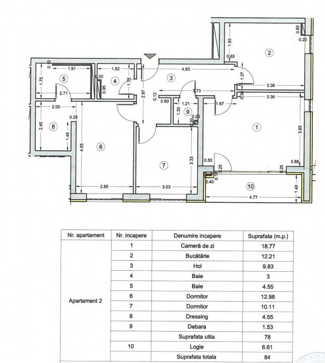 Apartament 3 camere mobilat-utilat Boxa, Loc Parcare, Cartier Coresi-Kasper