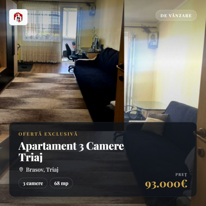 Apartament 3 Camere Triaj