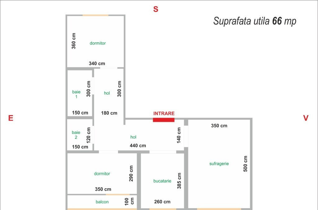 Apartament 3 camere Zona Judetean