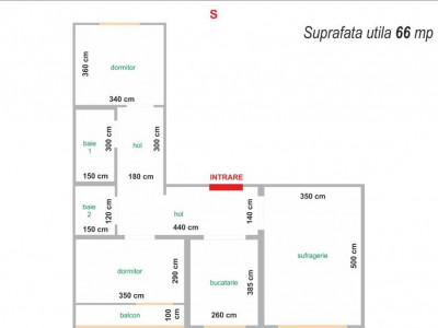 Apartament 3 camere Zona Judetean